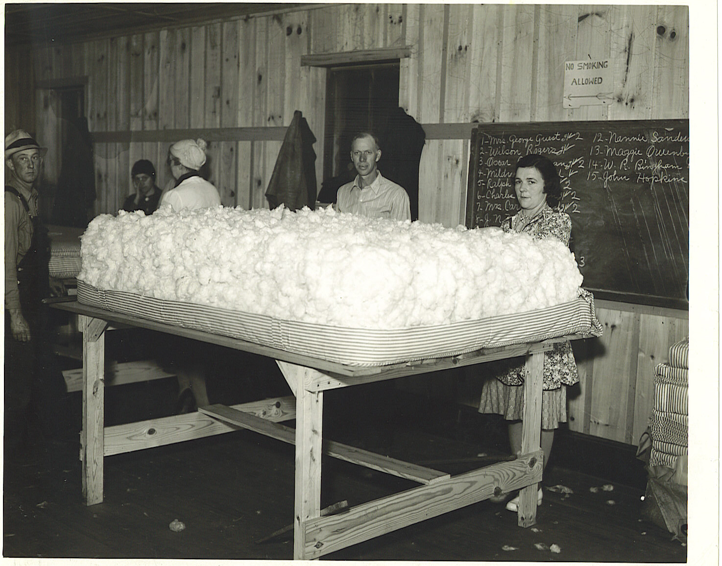 Rural North Carolina History Making Mattresses in Macon County, early
