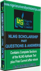 NLNG SCHOLARSHIP PAST QUESTIONS AND ANSWERS