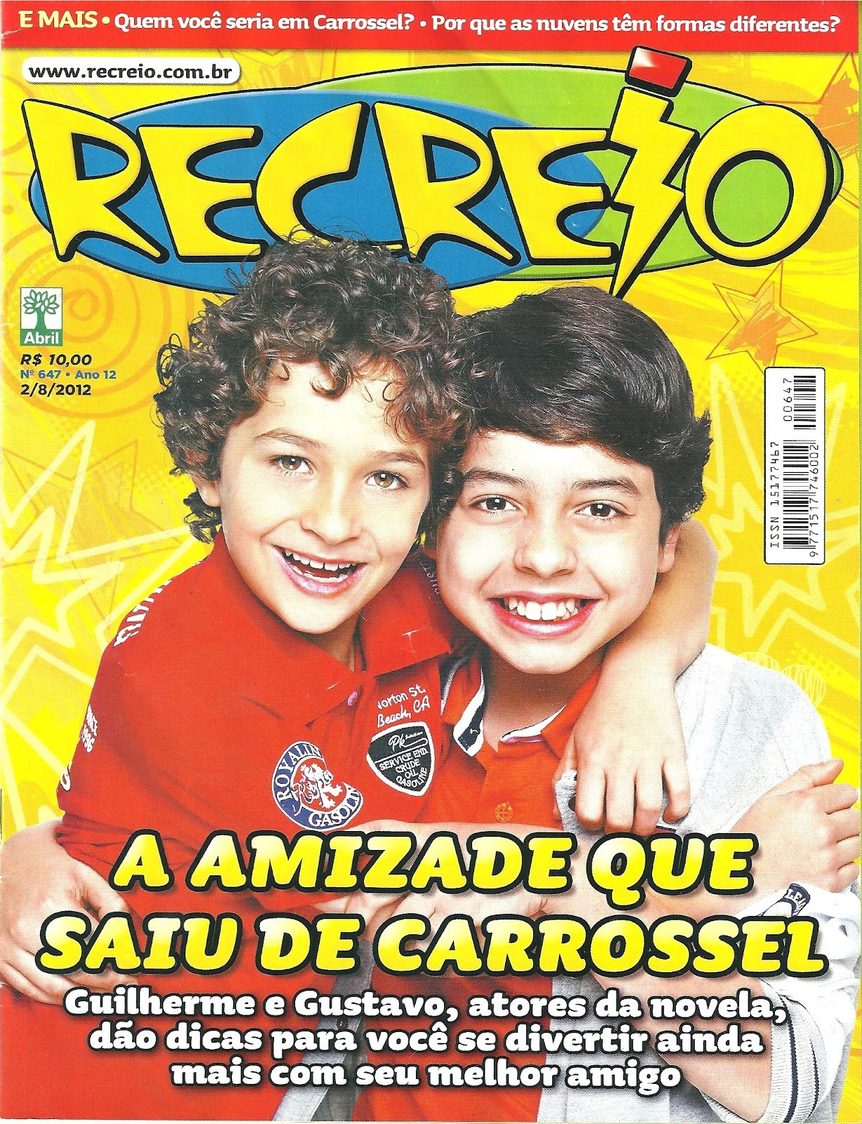 Revista Recreio Os Meninos De Carrossel Se Divertem X288