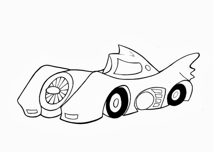 Batmobile coloring page | Free Coloring Pages and Coloring Books for Kids