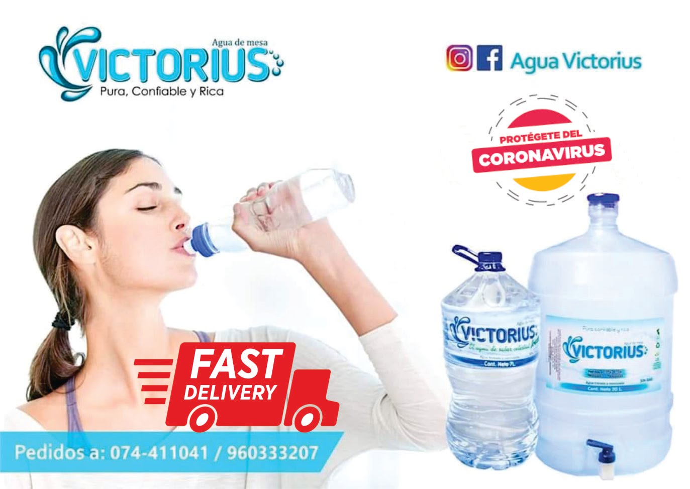 Hidratate con Agua VICTORIUS