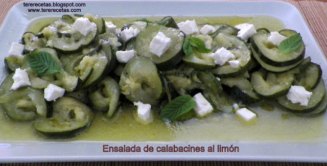 
ensalada De Calabacines Al Limón.
