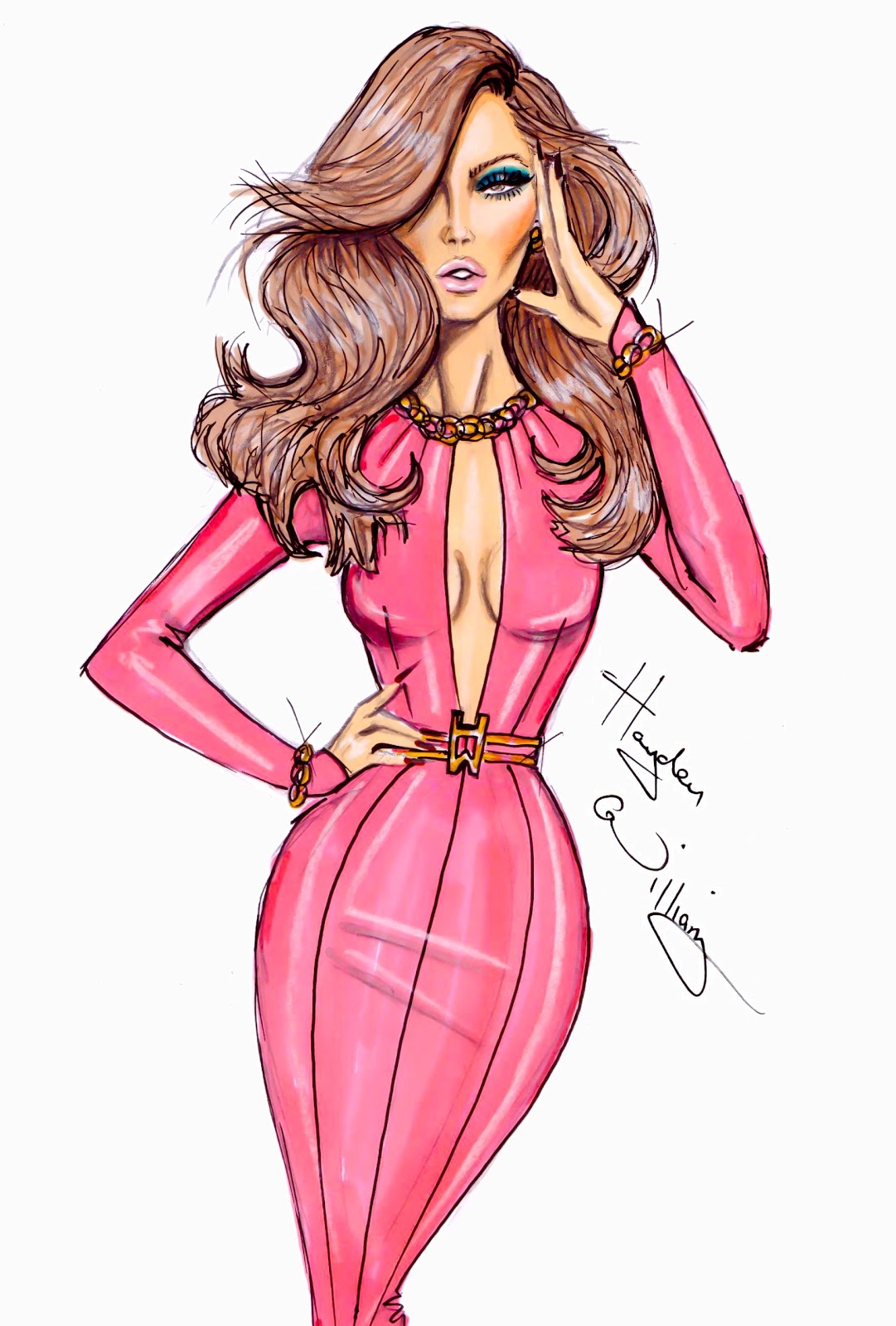 Pink Sketches hayden williams fashion illustrations think pink by Pink Sketches hayden williams fashion illustrations think pink by