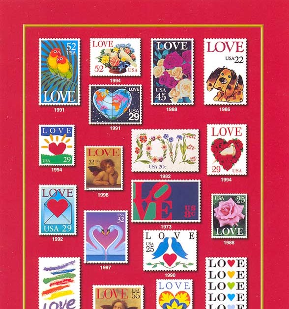 POSTCARDY the postcard explorer United States Love Stamps