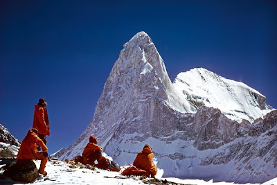 Changabang photographed by Doug Scott, 1974 expedition