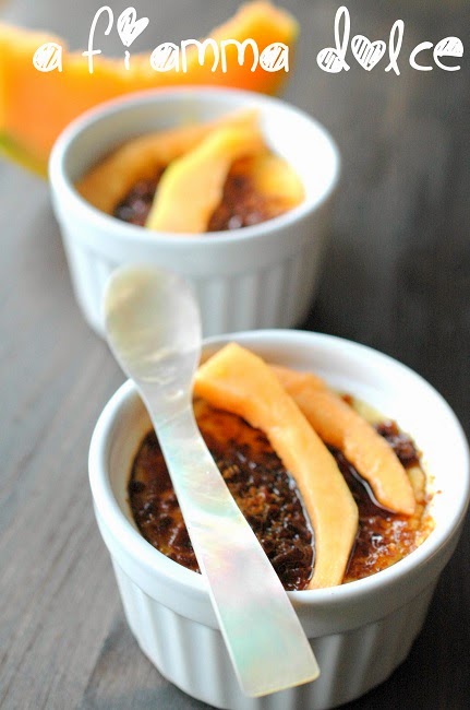 crème brûlée veg al melone