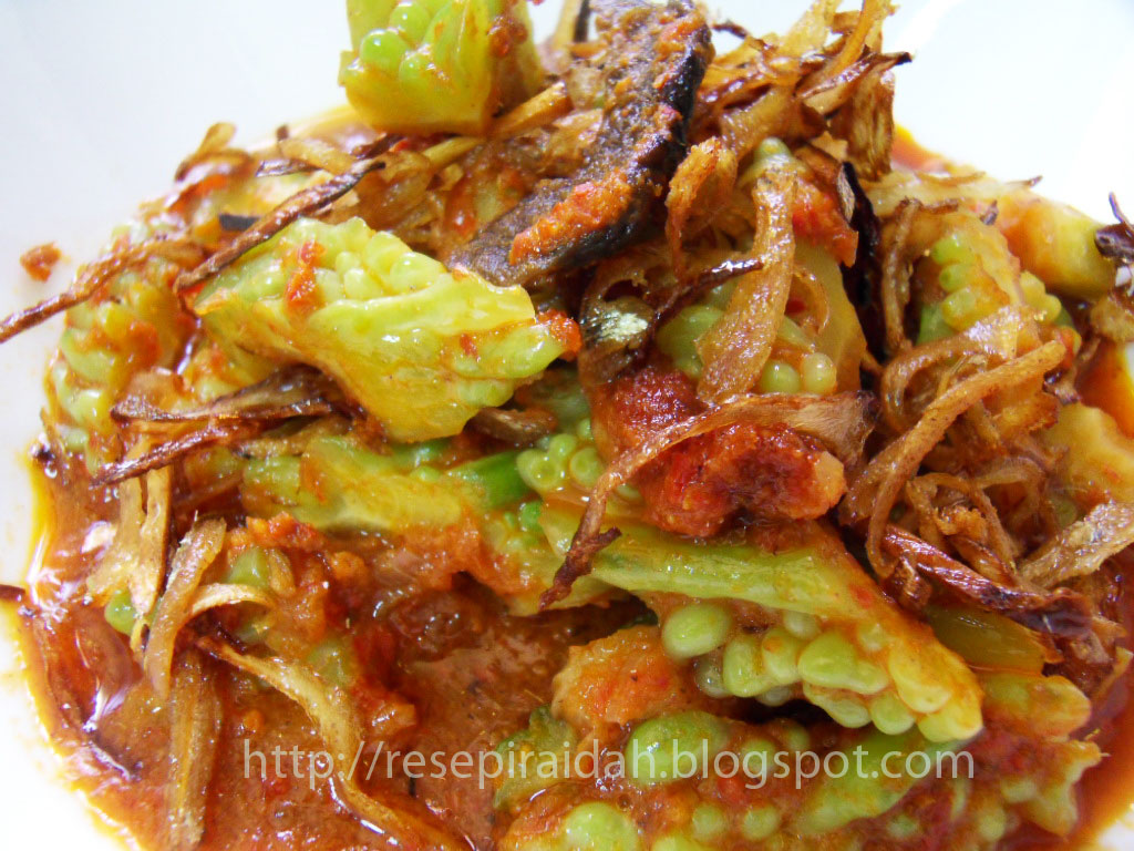 Resepi Raidah Sambal Peria Katak