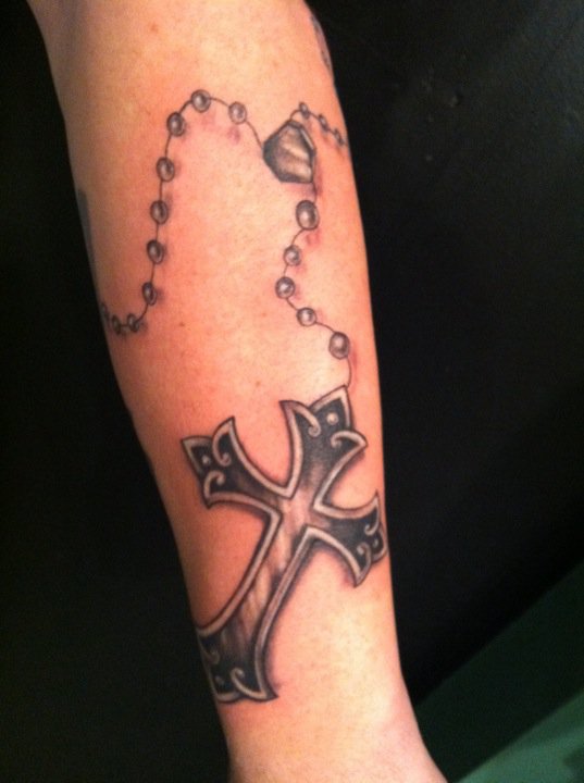 Cross Tattoos Rosary Pictures