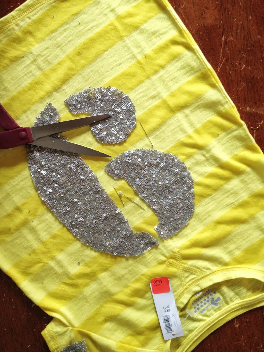 The Frosting on the Cake DIY Sequin tshirt (J.Crew knockoff)