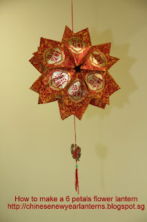 make chinese new year lanterns using red packets