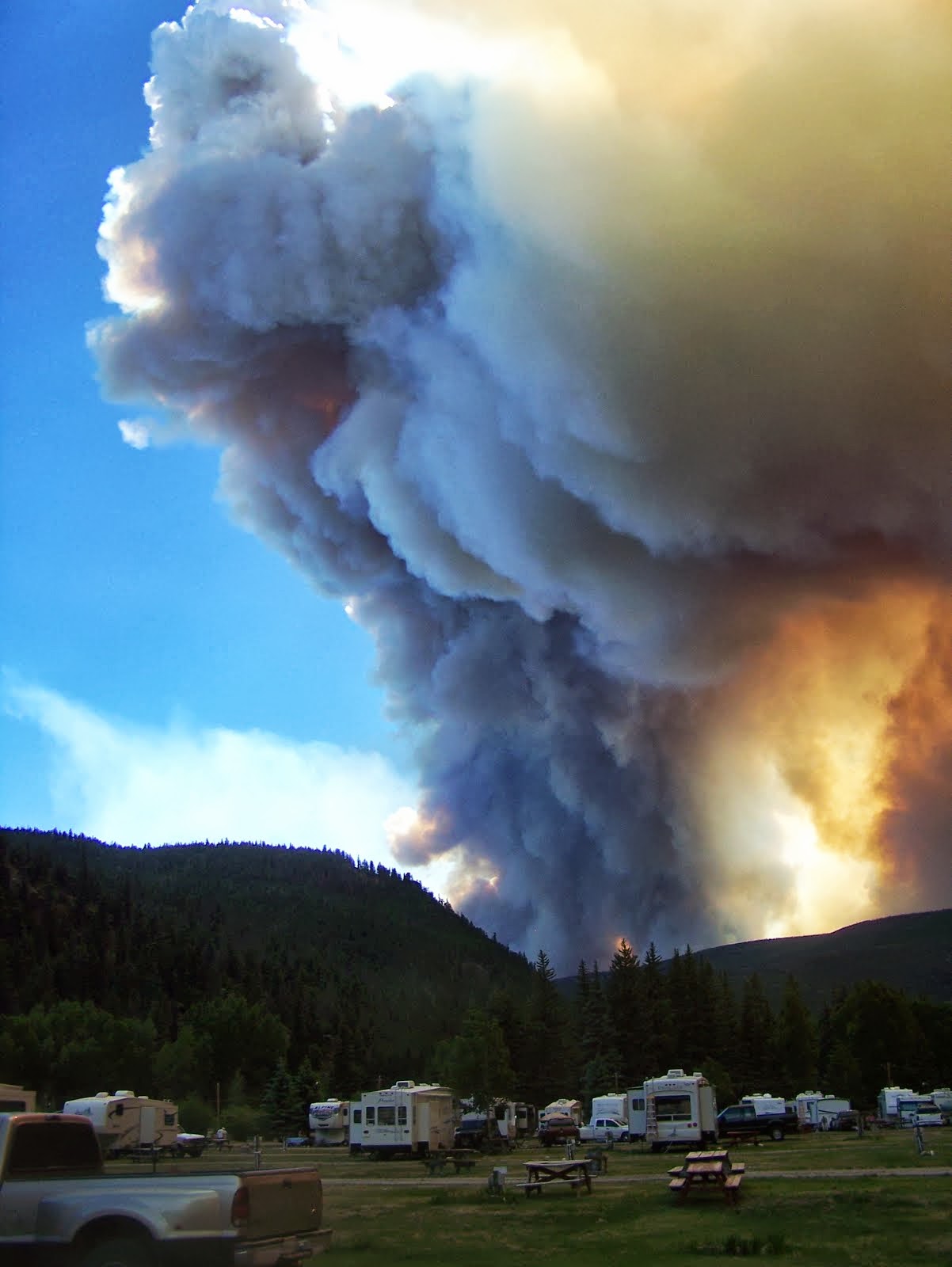 NewsChannel 10 Viewer Weather Pics West Fork Fire near South Fork, CO