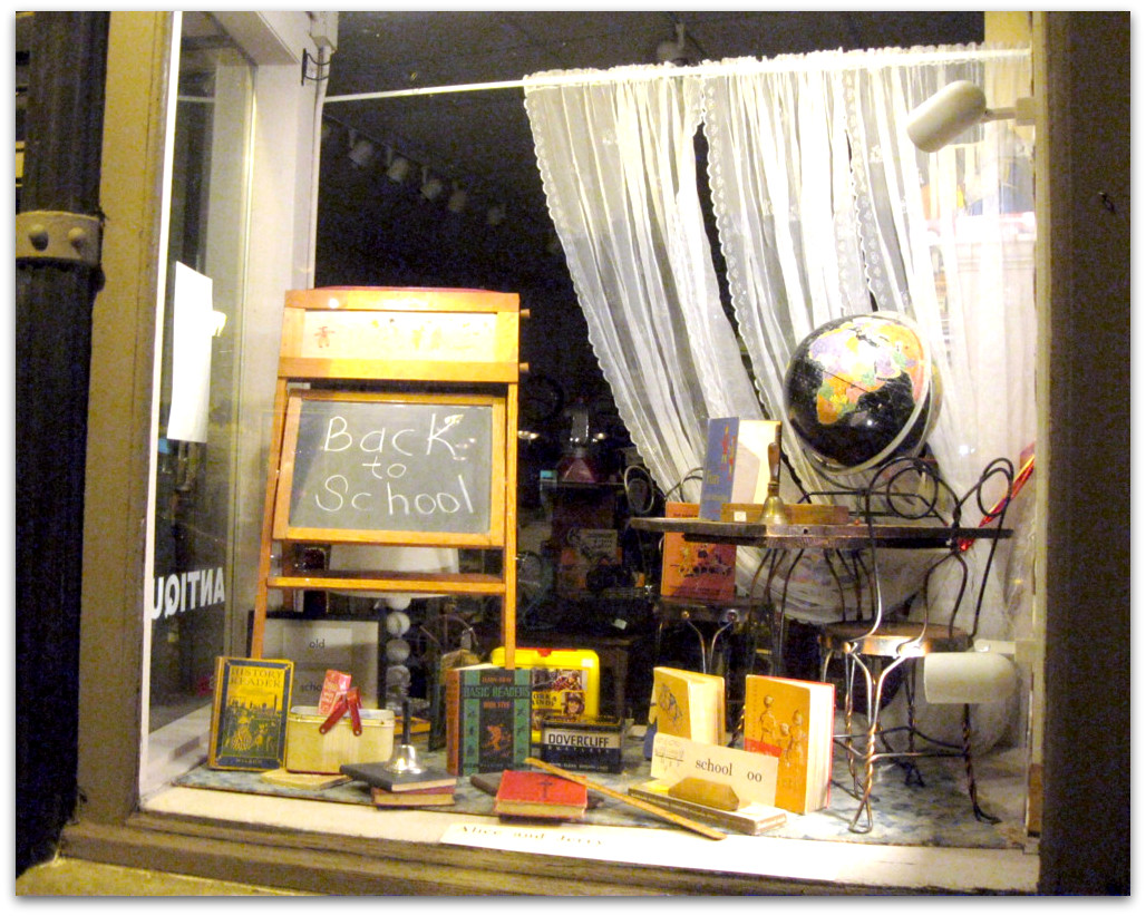 All That's Vintage Window displays