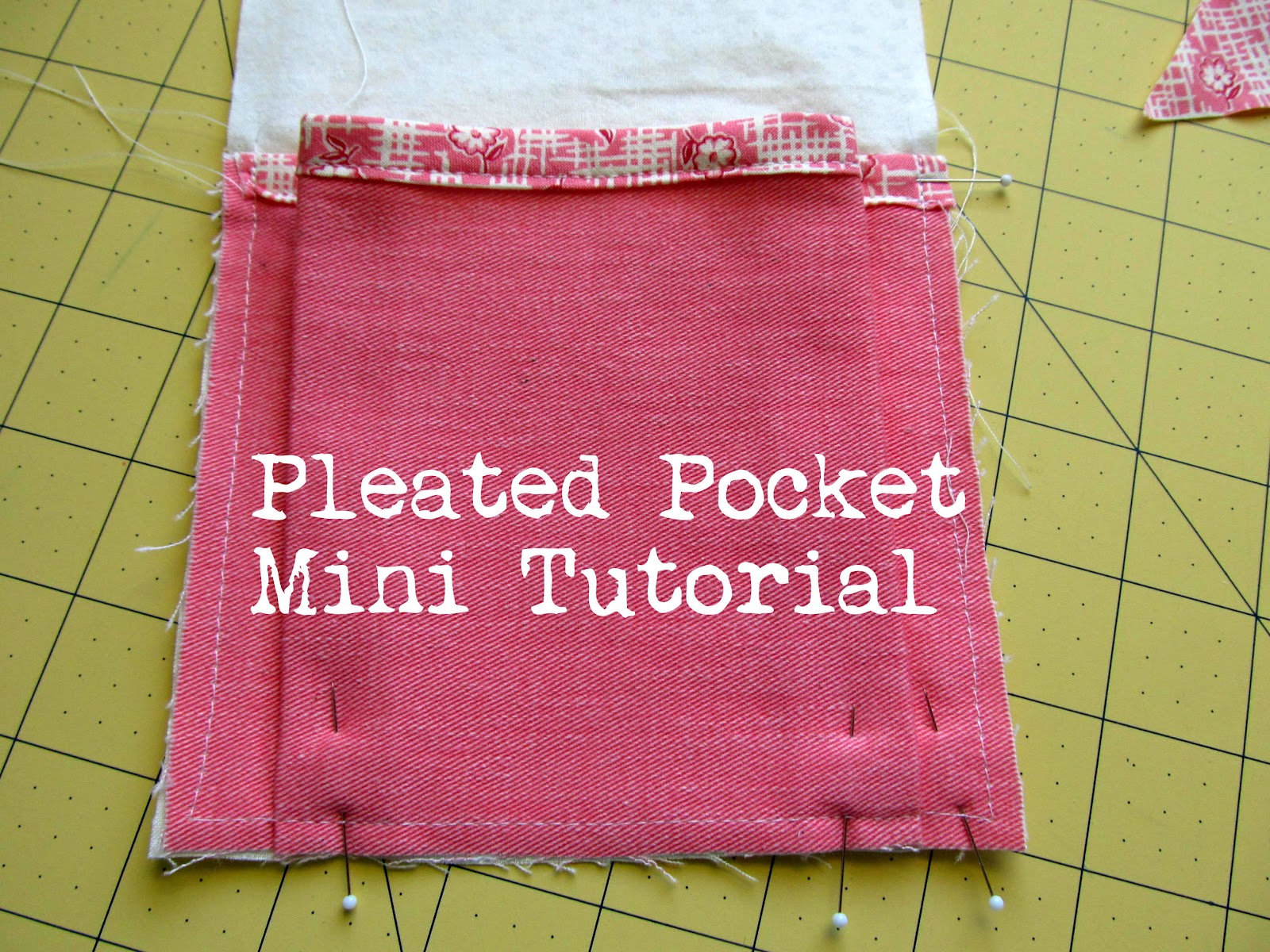 Pickup Some Creativity A Pleated Pocket Mini Tutorial