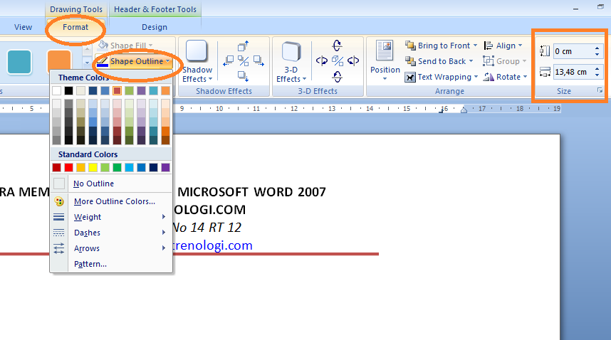 Cara Membuat Kop Surat dengan Microsoft Word - Herdinprsty