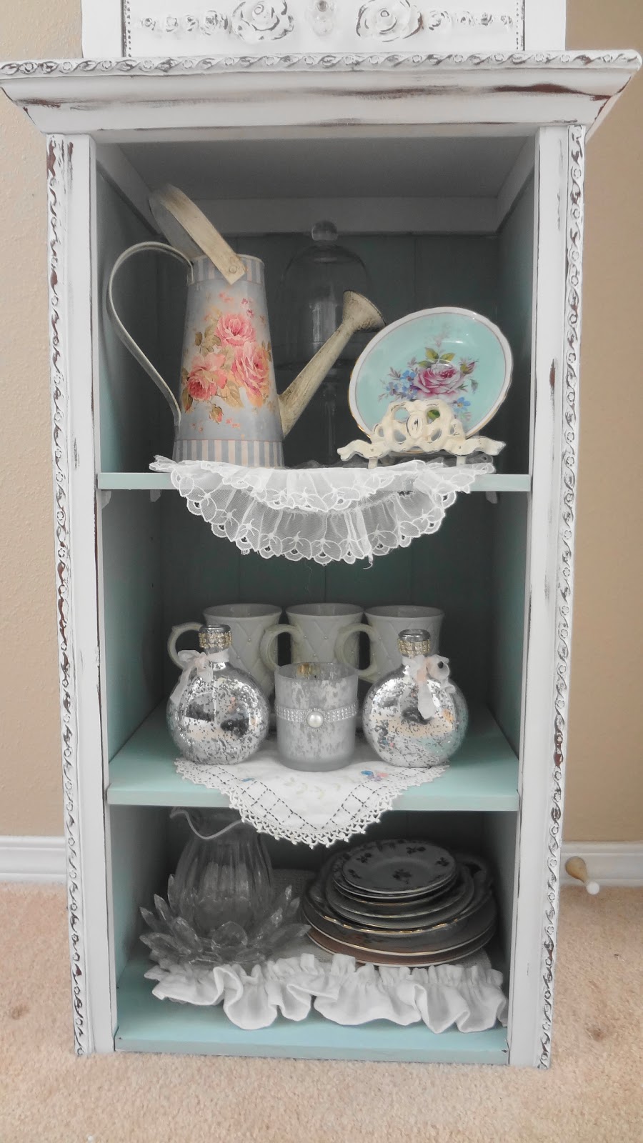 For the love of white Goodwill Bookcase