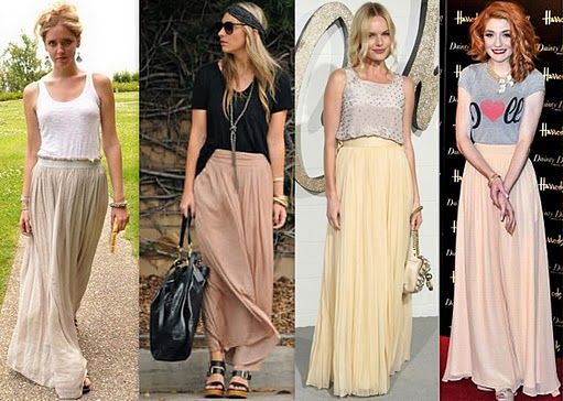 saia longa com anabela