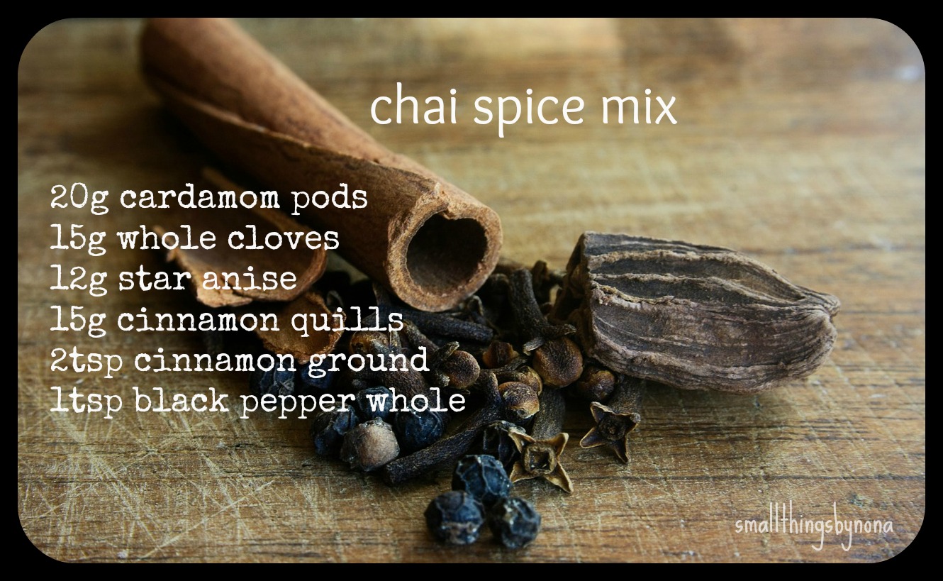 smallthingsbynona chai spice mix a recipe