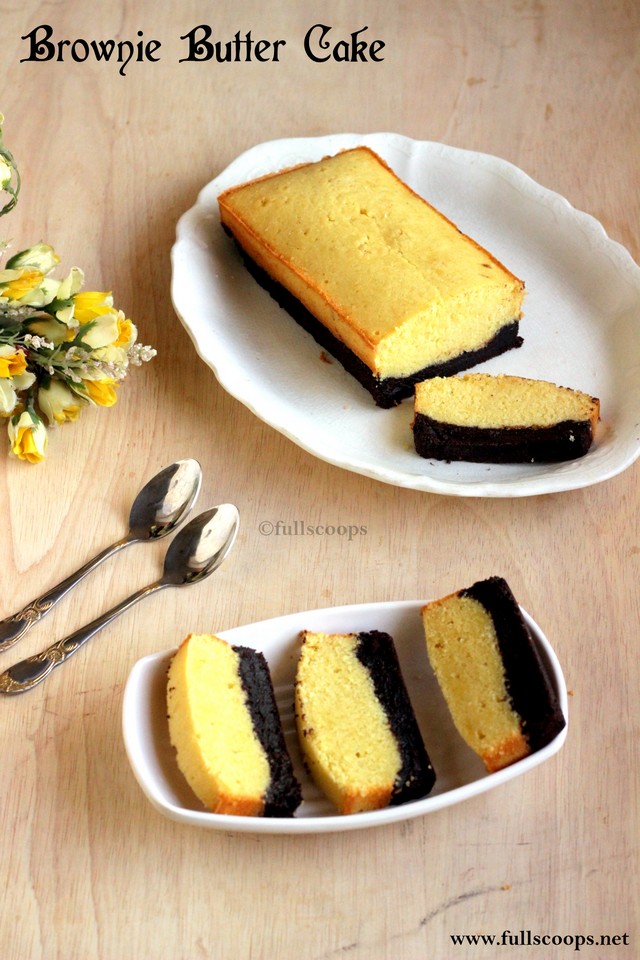Brownie Butter Cake Full Scoops A food blog with easy,simple