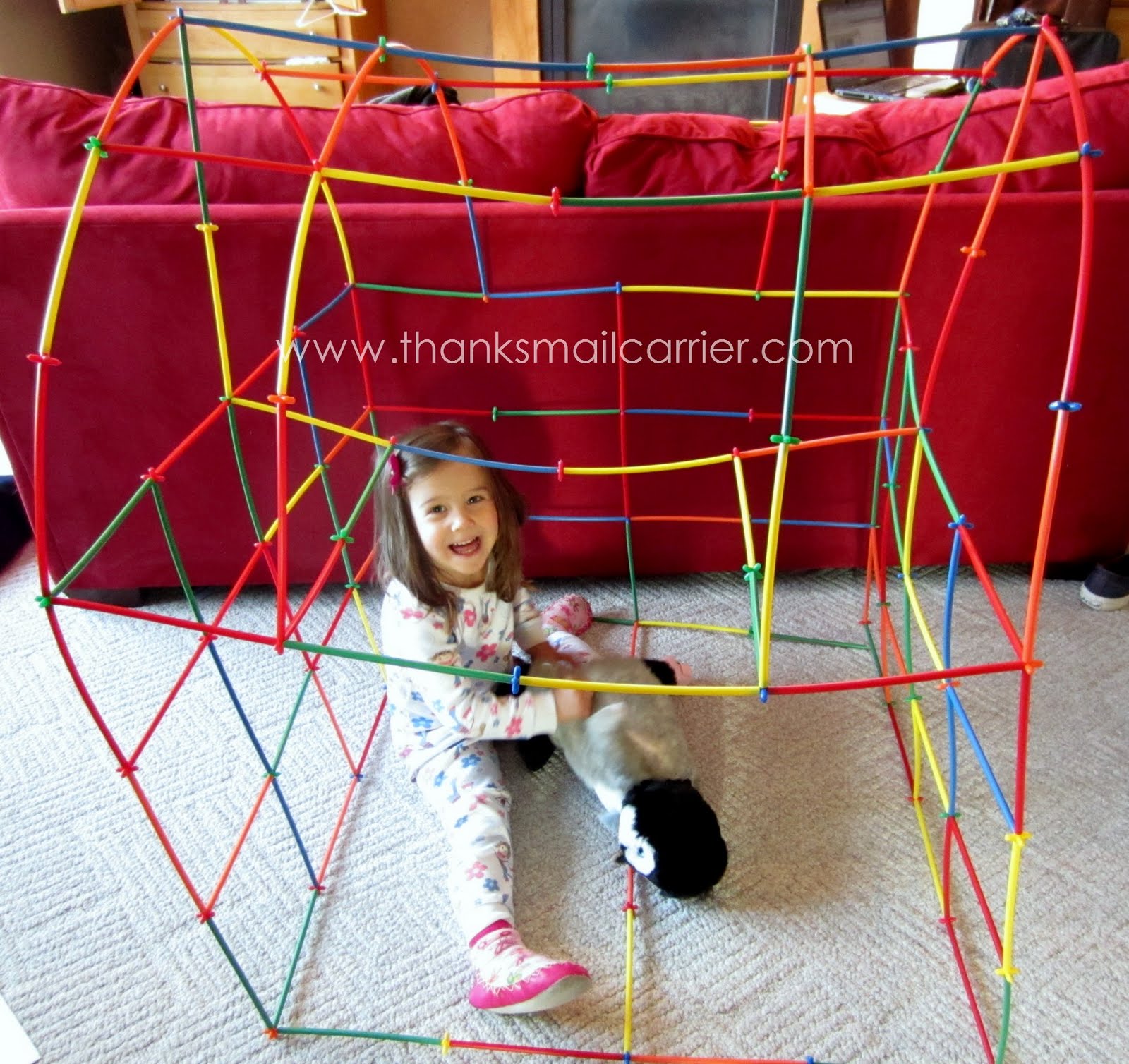 Thanks, Mail Carrier Endless Imaginative Building with Roylco Straws