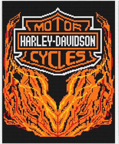 Crochet Parfait: Harley Davidson Afghan Chart