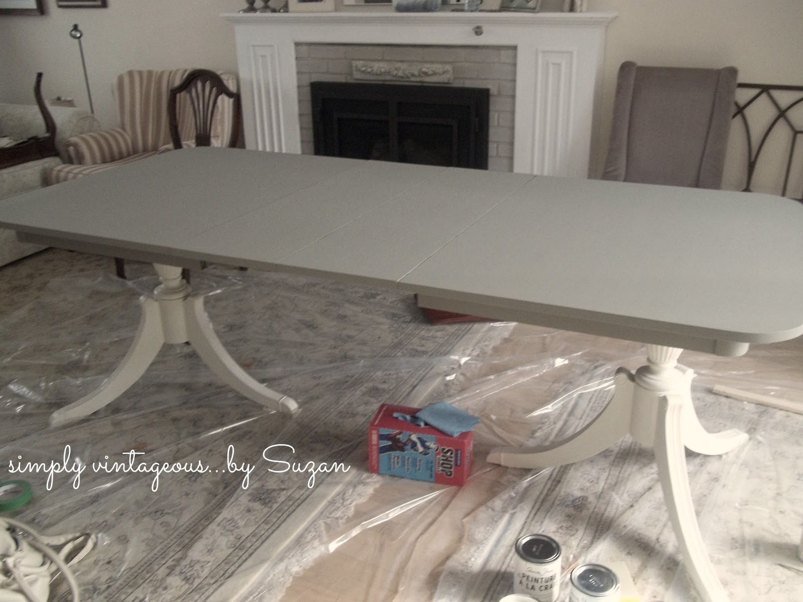 simply vintageous...by Suzan Client's update ( dining room set makeover )