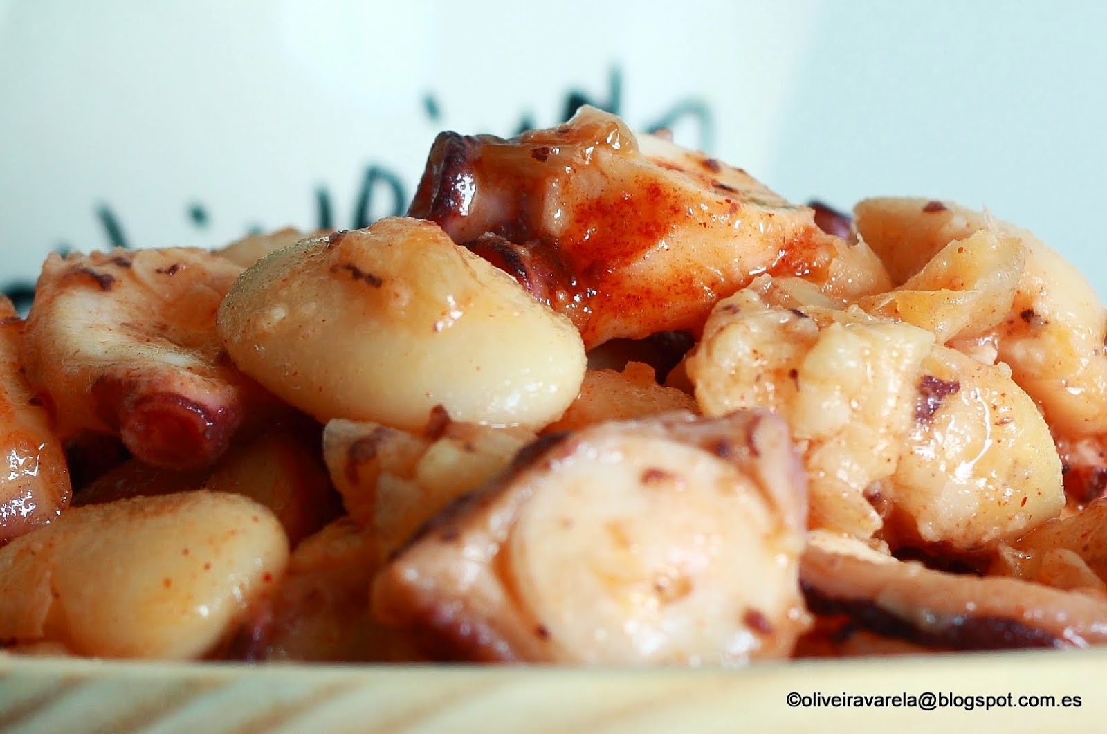 Pulpo con habas de La Granja