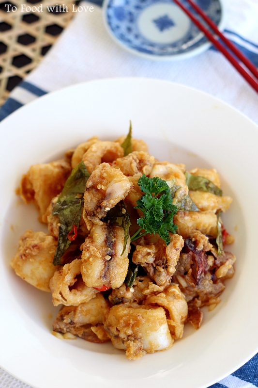 To Food with Love Salted Egg Yolk Crispy Squid