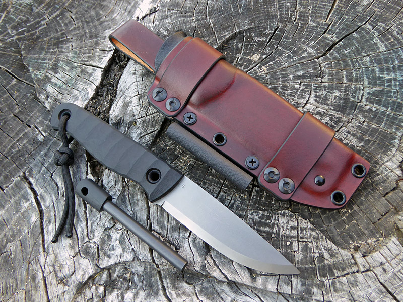 Andrzej Woronowski Custom Knives Kydexleather combo sheath for a