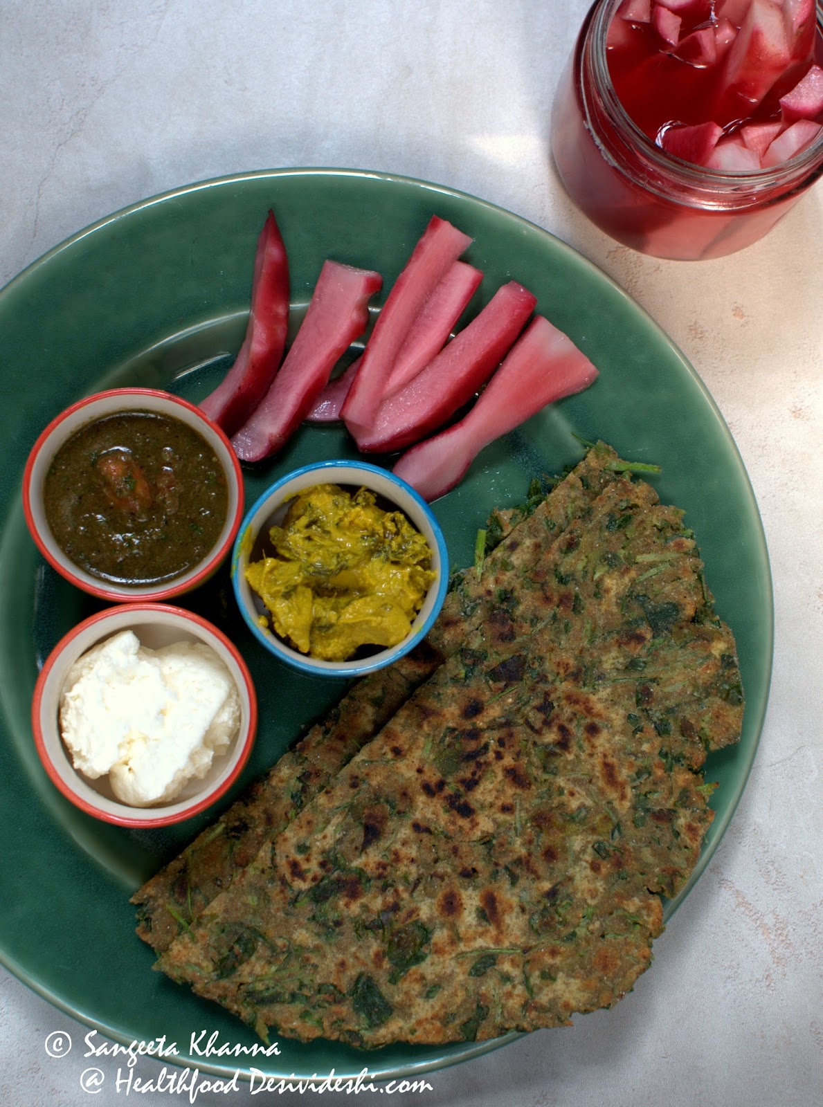 recipe of pickled radish and making paratha meals healthier radish