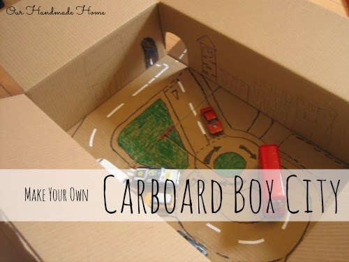 Make a Cardboard City - Our Handmade Home