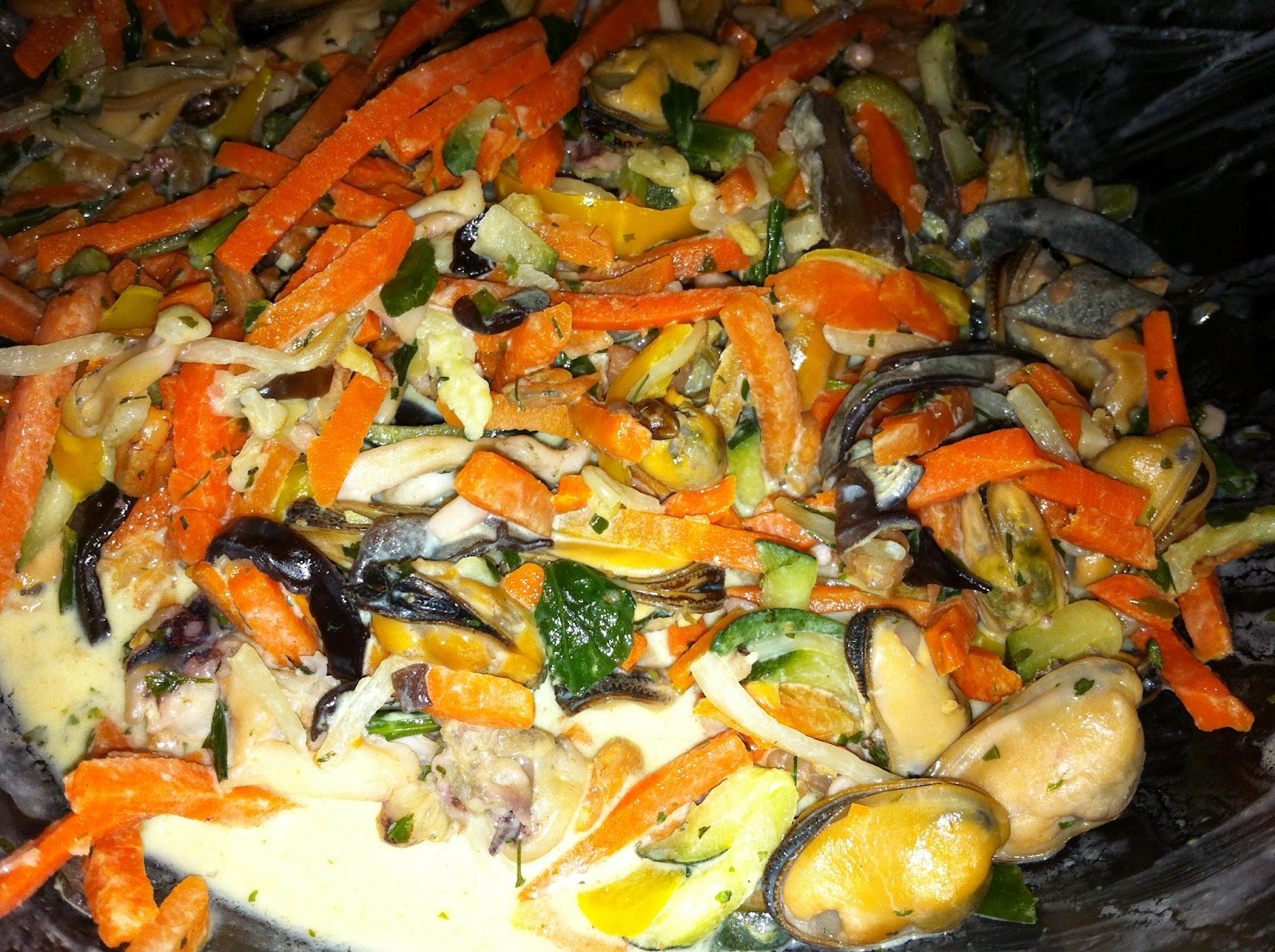 Ma cuisinez Moi. coktail de fruit de mer à la chinoise.