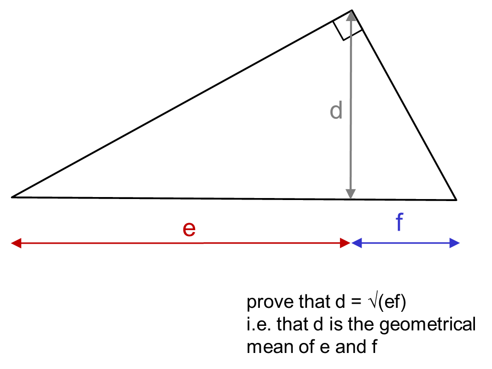 MEDIAN Don Steward mathematics teaching g.m. in a right angled triangle