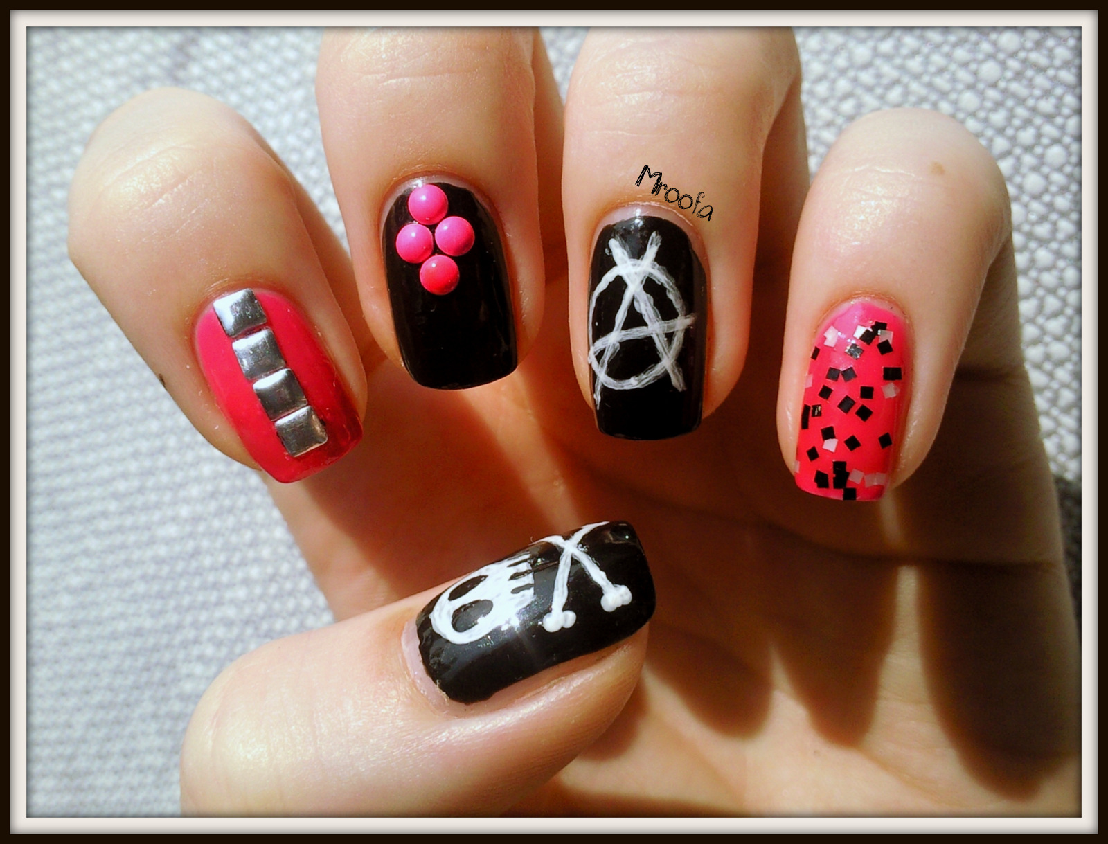1. "Studded Punk Rock Nails" - wide 4