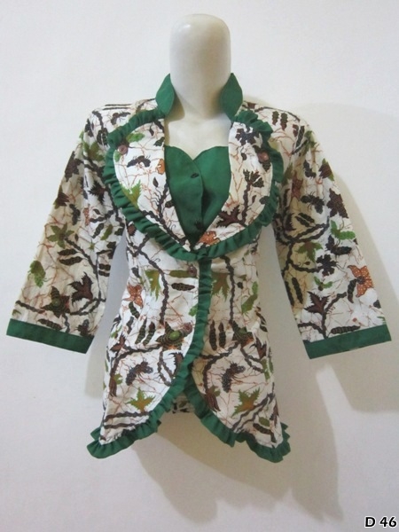 Model Blouse Batik Kantor Wanita Terbaru Model Blouse Batik Kantor Wanita Terbaru