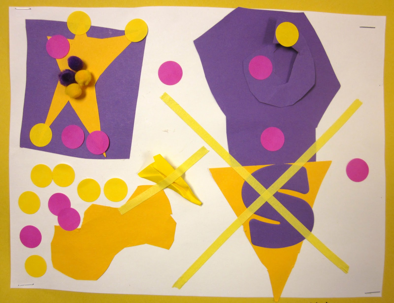 Art is Basic-- Art Teacher Blog: 1st Grade Complementary Color Collage