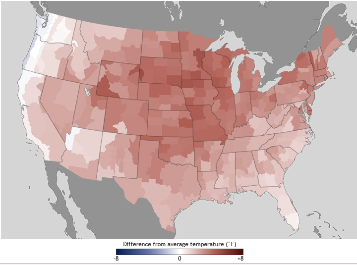 Green Risks: 2012 the Warmest Year for U.S., but not for the Earth