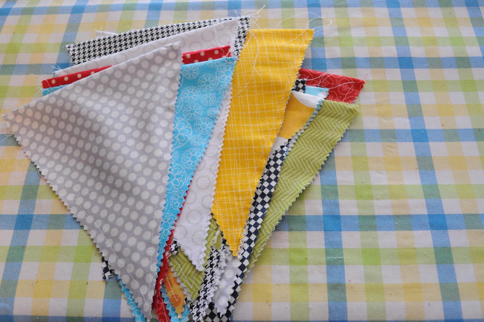 The Little Fabric Blog Fabric Pennant Banner Tutorial