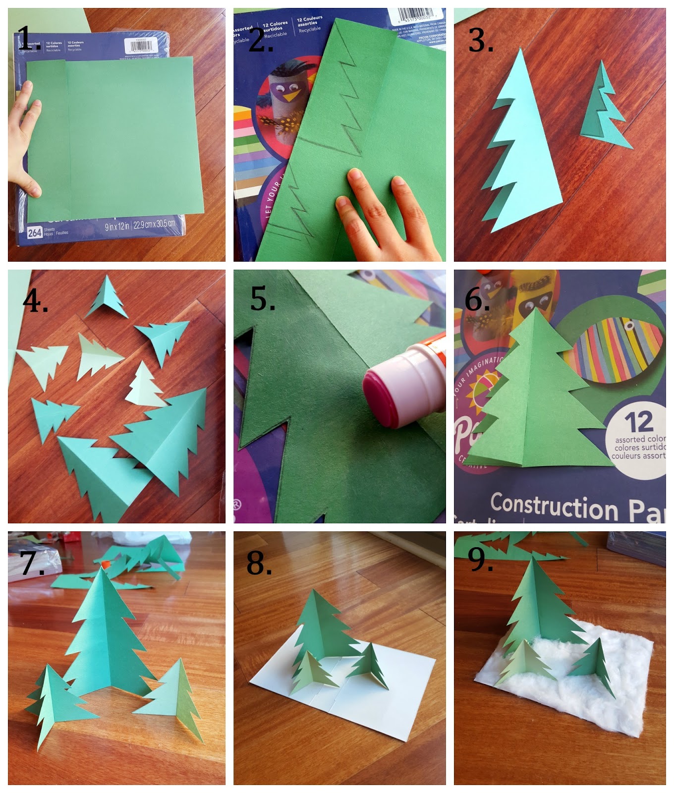 DIY: Paper Christmas Trees - La Vie en May - Petite Fashionista & Beauty Junkie