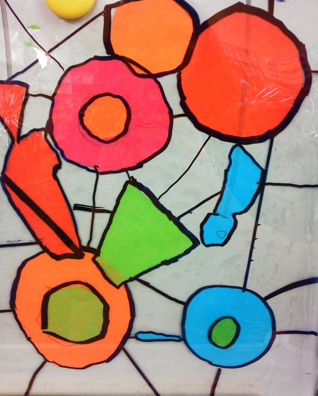 candice ashment art ArtPalooza week day 1 Stained Glass with kids