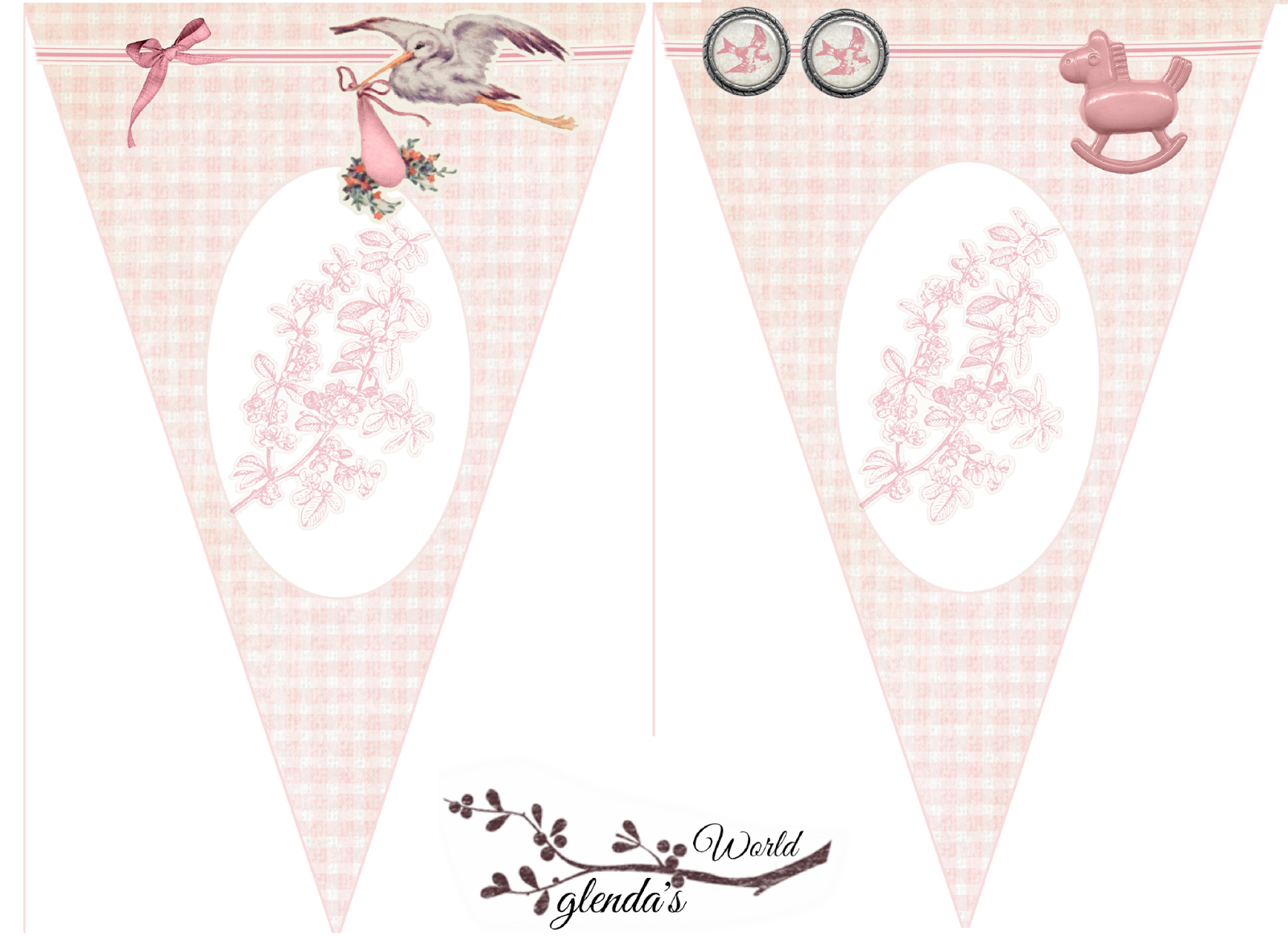 welcome baby girl banner