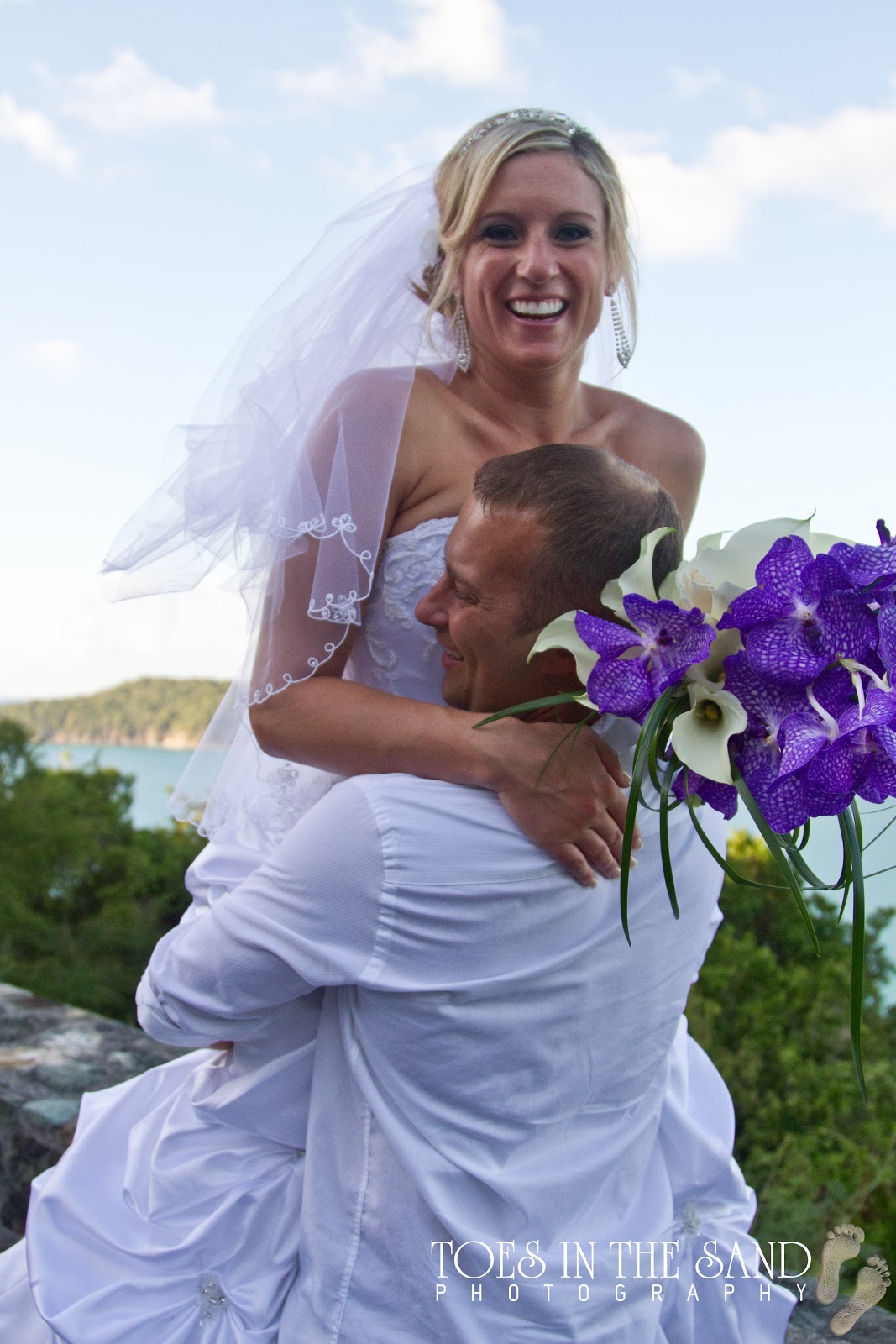 orchid bouquet… Island Bliss Weddings