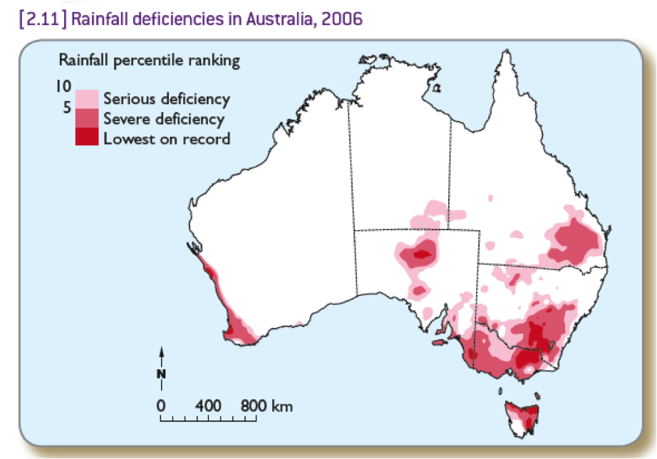 Droughts and Australia Maps