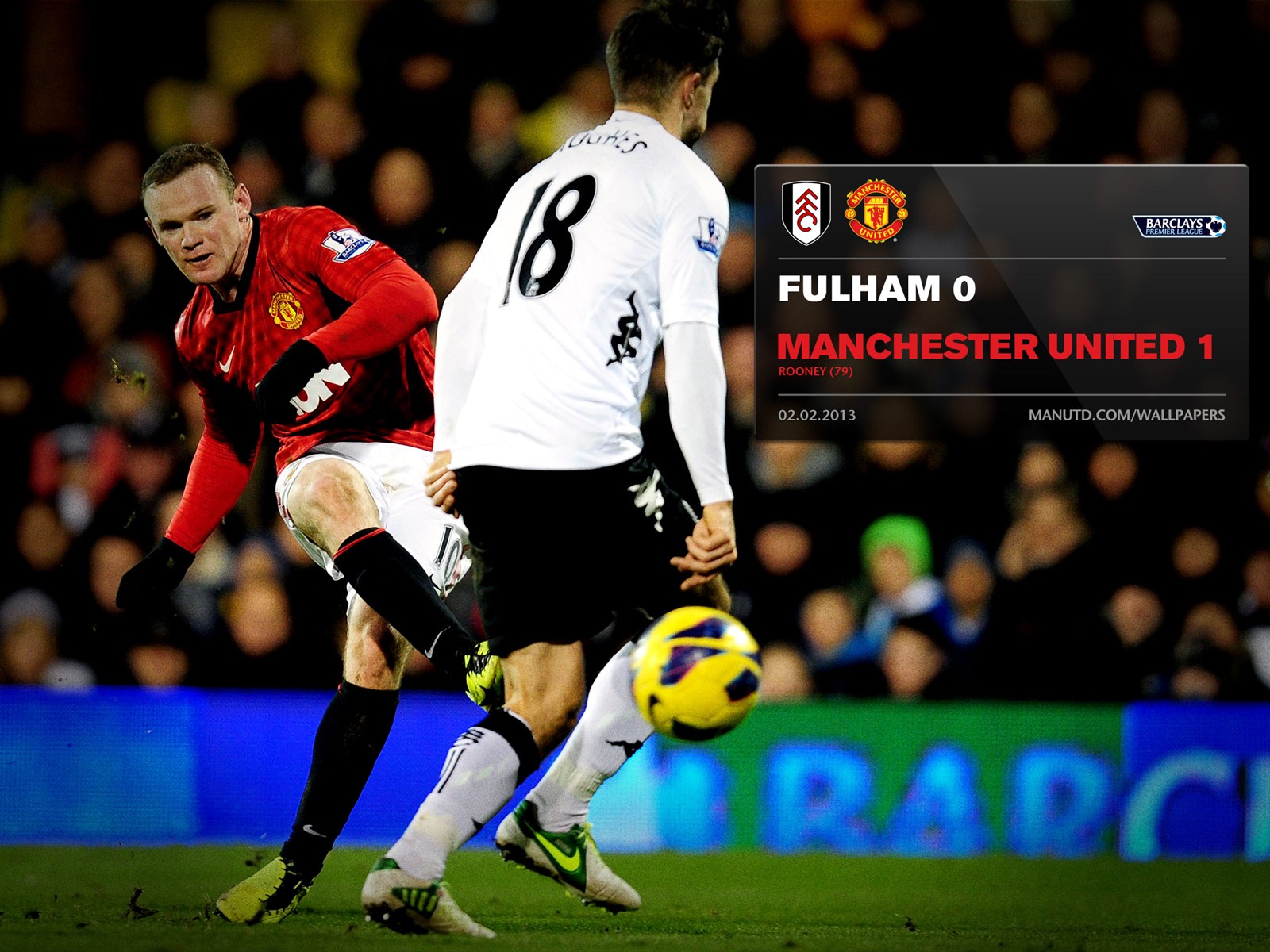 Final score wallpaper, Fulham vs Manchester United 01 Manchester United Wallpapers