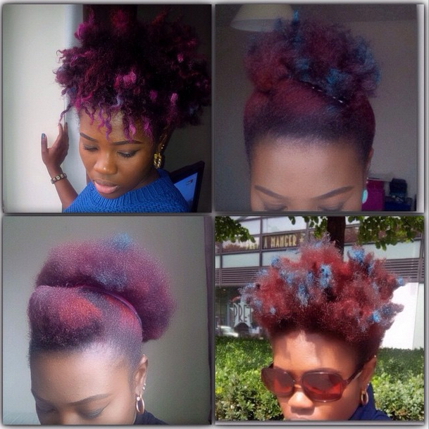African Naturalistas Add Colour To Your Natural Hair In 2 Easy Ways