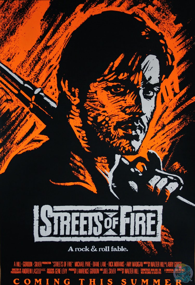 Bloody Pit of Rod: STREETS OF FIRE (1984) poster art