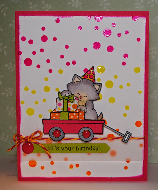 Favorite for Inky Paws Challenge #11 - Citrus Colors  - Cat Stamp Set by Newton's Nook designs