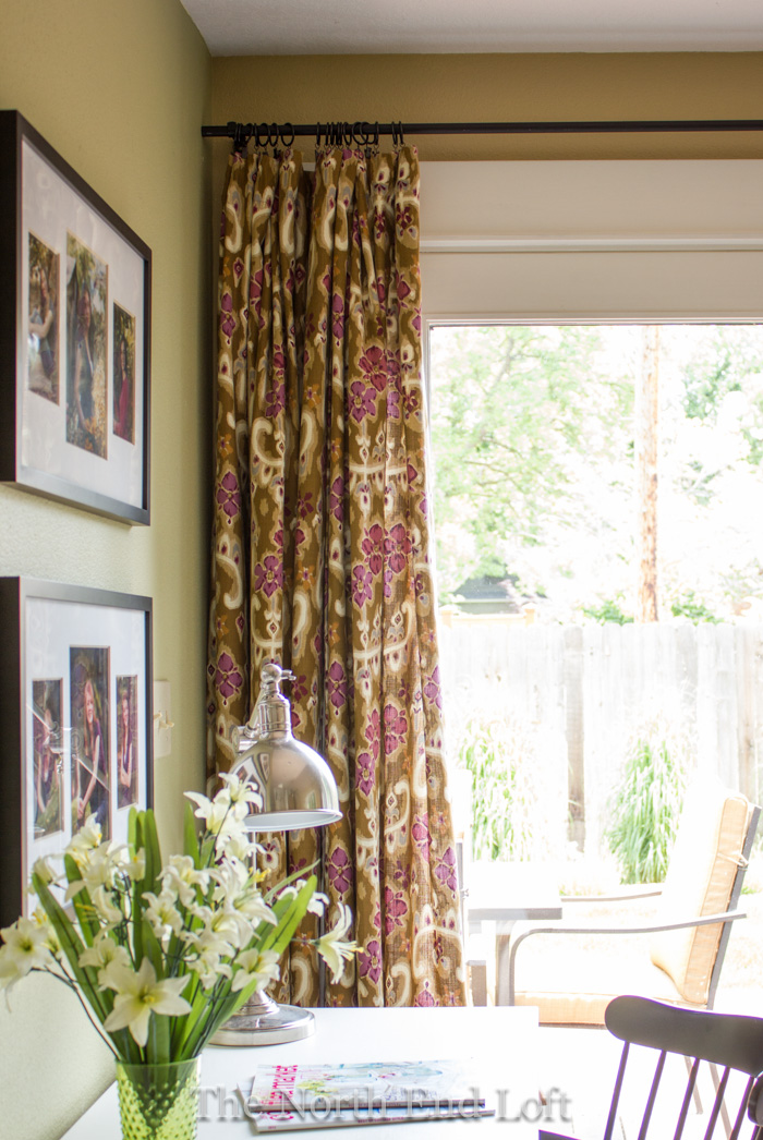 The North End Loft My Spring Curtains and DIY Curtain Rod