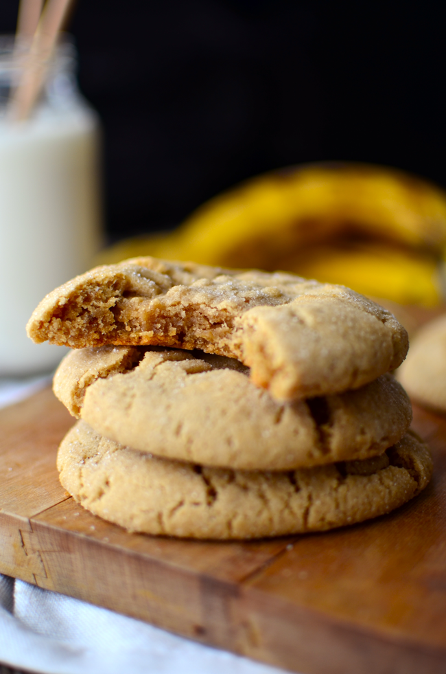 Yammie's Noshery Fat Chewy Peanut Butter Banana Cookies