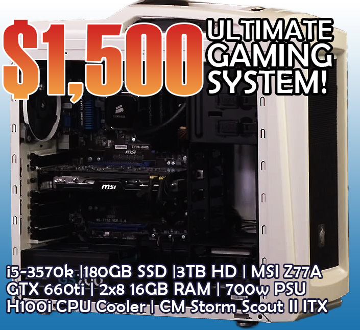 Computer Build 1500 Ultimate Gaming System by LinusTechTips PC