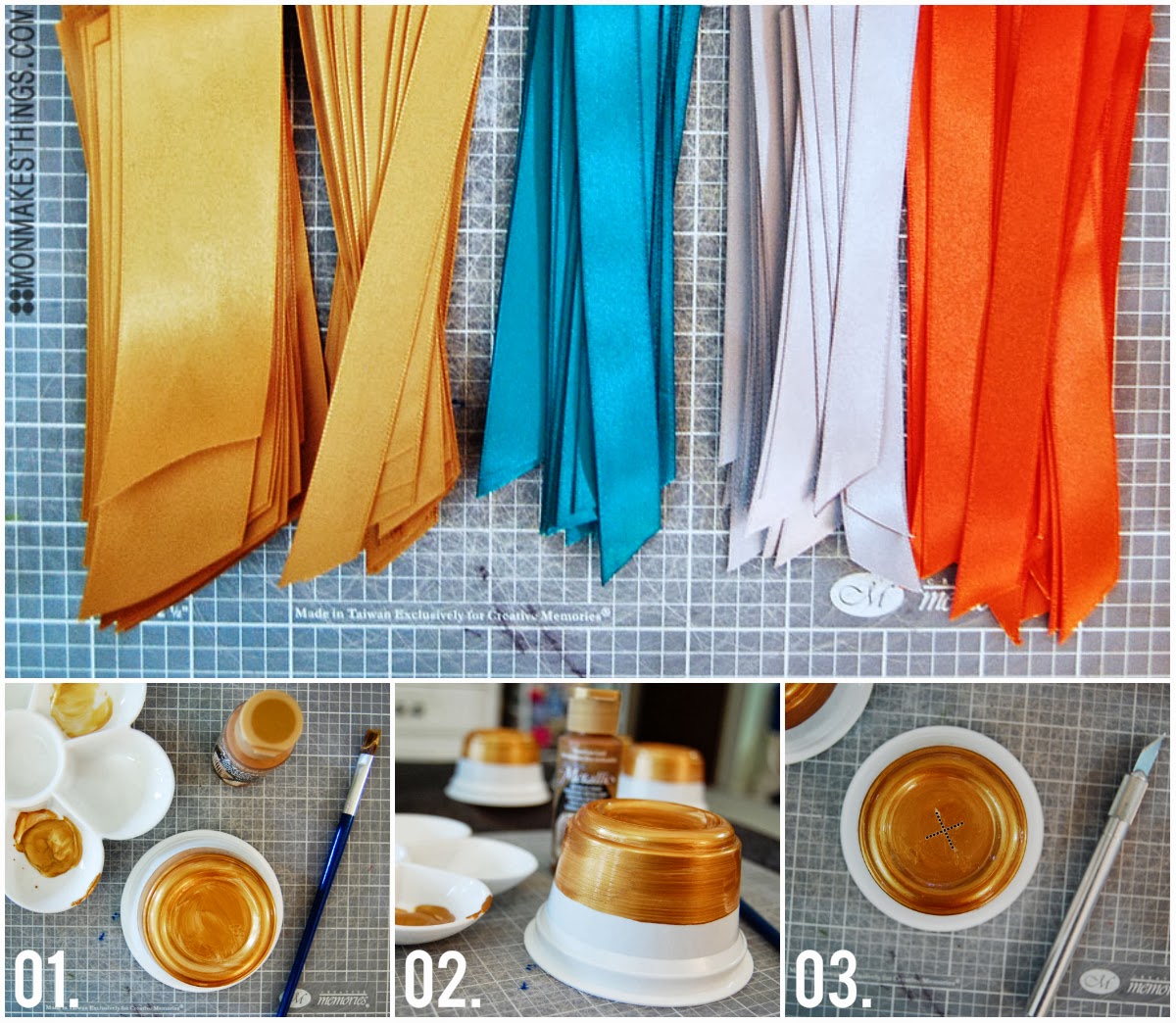 mon makes things All You Magazine Feature Yogurt Cup Lighted Garland